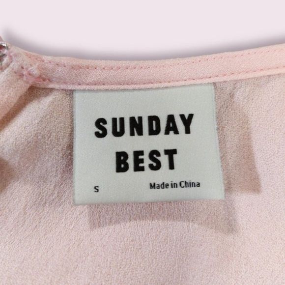 𝅺*NWT* Sunday Best Aritzia pink Honey Ryder Mini shift dress - Picture 7 of 13